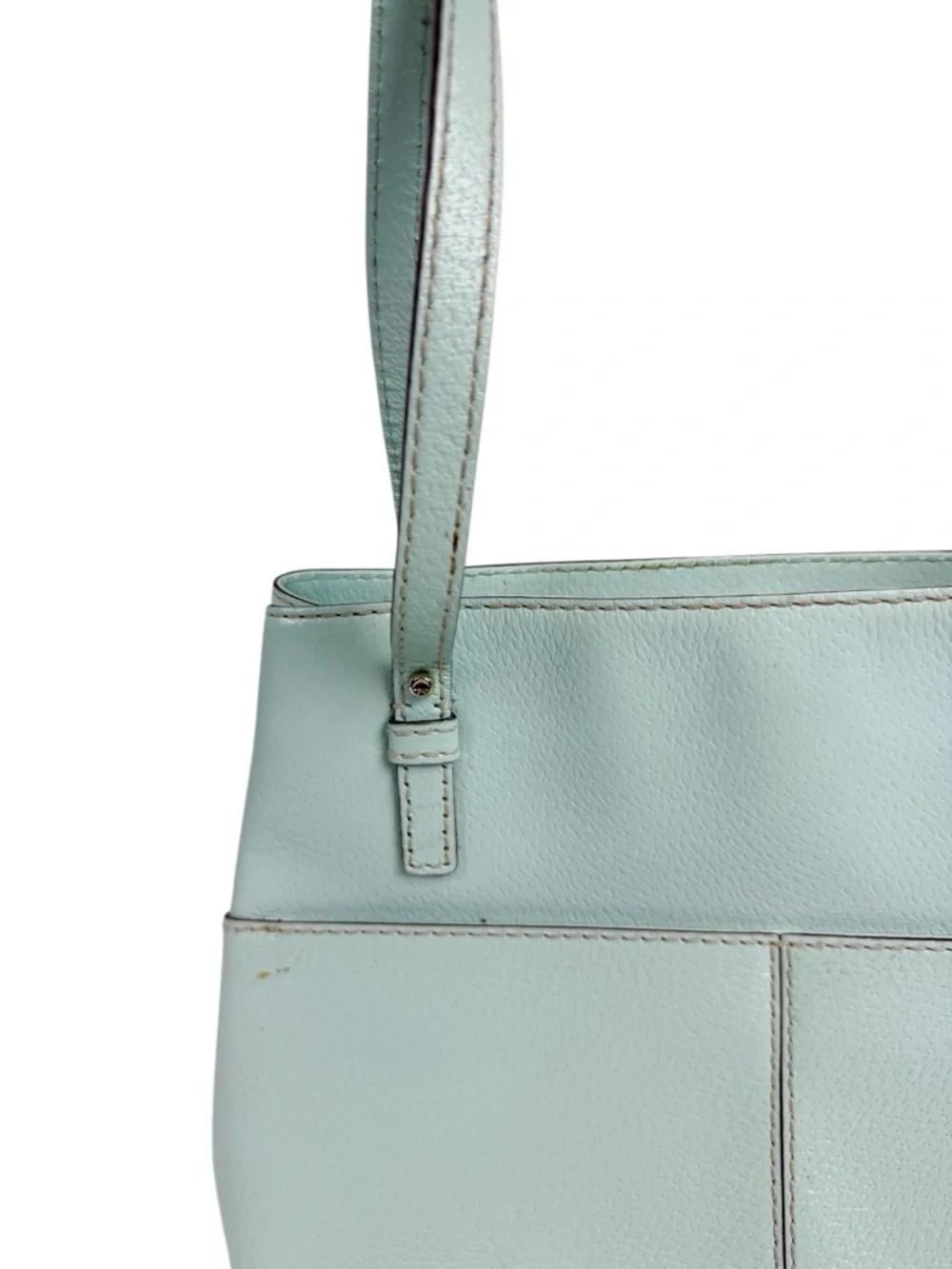 Kate Spade New York Gabriel Grand Street Bag‎ Blue Green Leather Shoulder Purse